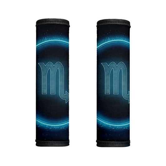 Blue Scorpio Zodiac Sign Print Handle Covers
