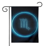 Blue Scorpio Zodiac Sign Print House Flag