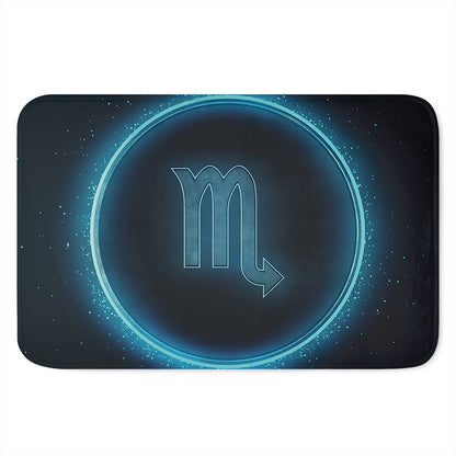 Blue Scorpio Zodiac Sign Print Indoor Door Mat