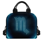 Blue Scorpio Zodiac Sign Print Insulated Lunch Bag