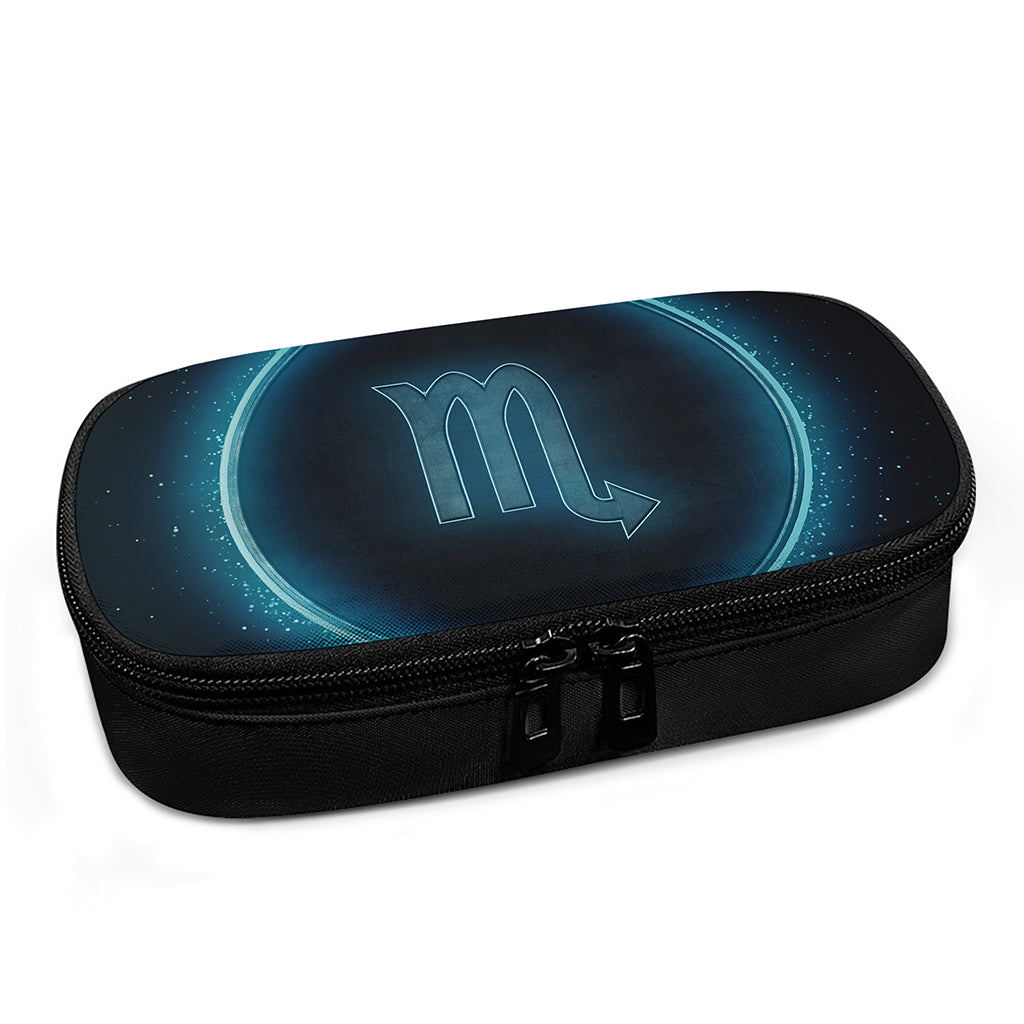 Blue Scorpio Zodiac Sign Print Insulin Cooler Travel Case