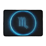 Blue Scorpio Zodiac Sign Print Kitchen Mat