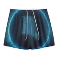 Blue Scorpio Zodiac Sign Print Mesh Shorts