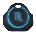 Blue Scorpio Zodiac Sign Print Neoprene Lunch Bag