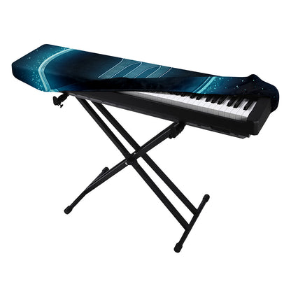 Blue Scorpio Zodiac Sign Print Piano Keyboard Cover