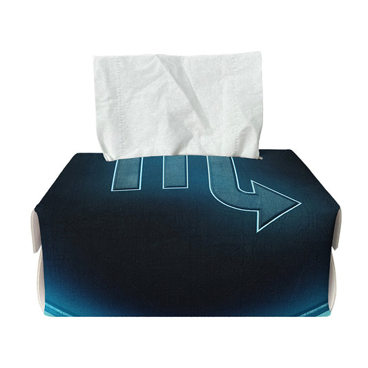 Blue Scorpio Zodiac Sign Print Rectangle Tissue Box Cover