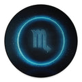 Blue Scorpio Zodiac Sign Print Round Floor Mat