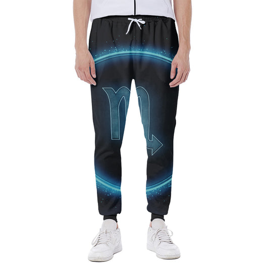 Blue Scorpio Zodiac Sign Print Scuba Joggers