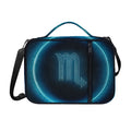 Blue Scorpio Zodiac Sign Print Shoulder Strap Bible Bag
