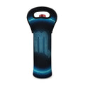 Blue Scorpio Zodiac Sign Print Single Neoprene Wine Tote