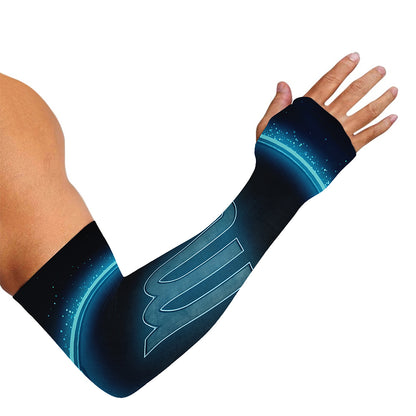 Blue Scorpio Zodiac Sign Print Sun Protection Arm Sleeves