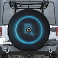 Blue Scorpio Zodiac Sign Print Tire Cover With Camera Hole
