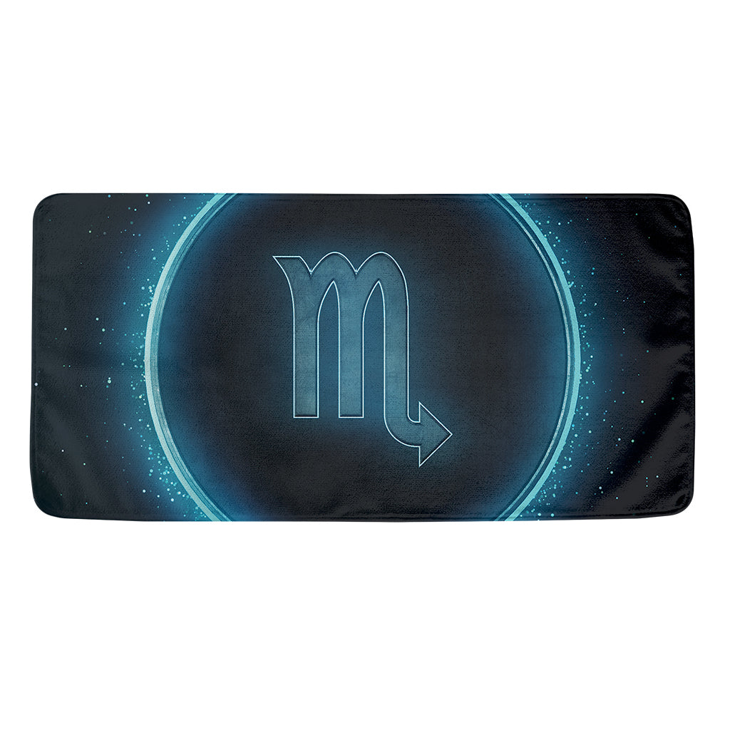 Blue Scorpio Zodiac Sign Print Towel