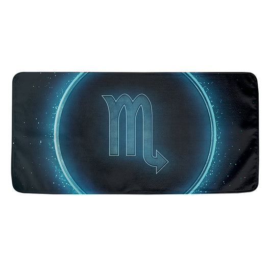Blue Scorpio Zodiac Sign Print Towel