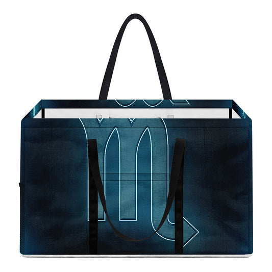 Blue Scorpio Zodiac Sign Print Utility Tote Bag