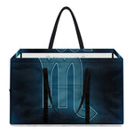 Blue Scorpio Zodiac Sign Print Utility Tote Bag