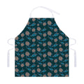 Blue Sea Turtle Pattern Print Adjustable Apron