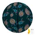 Blue Sea Turtle Pattern Print Basketball