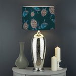 Blue Sea Turtle Pattern Print Drum Lamp Shade