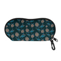 Blue Sea Turtle Pattern Print Glasses Case