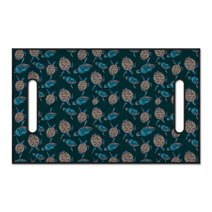 Blue Sea Turtle Pattern Print Golf Cart Seat Cover
