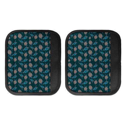 Blue Sea Turtle Pattern Print Handle Covers