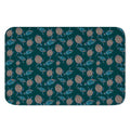 Blue Sea Turtle Pattern Print Indoor Door Mat
