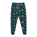 Blue Sea Turtle Pattern Print Jogger Pants