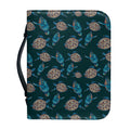 Blue Sea Turtle Pattern Print Leather Bible Cover