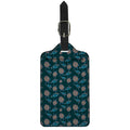 Blue Sea Turtle Pattern Print Luggage Tag