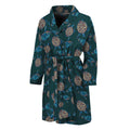 Blue Sea Turtle Pattern Print Men's Bathrobe