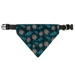 Blue Sea Turtle Pattern Print Over The Collar Dog Bandana