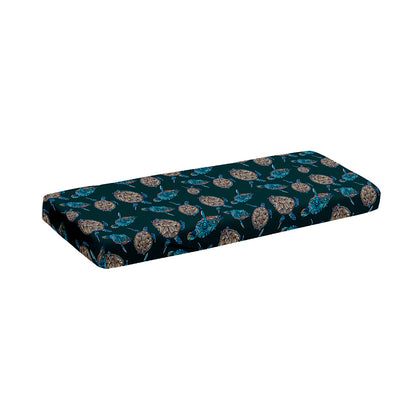 Blue Sea Turtle Pattern Print Piano Keyboard Cover
