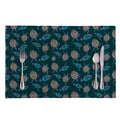 Blue Sea Turtle Pattern Print Placemat