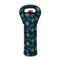 Blue Sea Turtle Pattern Print Single Neoprene Wine Tote