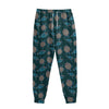 Blue Sea Turtle Pattern Print Sweatpants