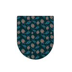 Blue Sea Turtle Pattern Print Toilet Lid Cover