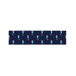Blue Seahorse Pattern Print Bed Runner