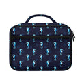 Blue Seahorse Pattern Print Briefcase Bible Bag