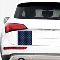 Blue Seahorse Pattern Print Car Sticker
