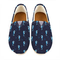 Blue Seahorse Pattern Print Casual Shoes