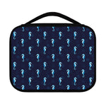 Blue Seahorse Pattern Print Classic Bible Case