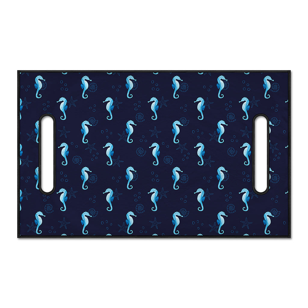 Blue Seahorse Pattern Print Golf Cart Seat Cover