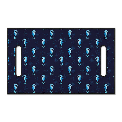 Blue Seahorse Pattern Print Golf Cart Seat Cover