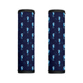 Blue Seahorse Pattern Print Handle Covers