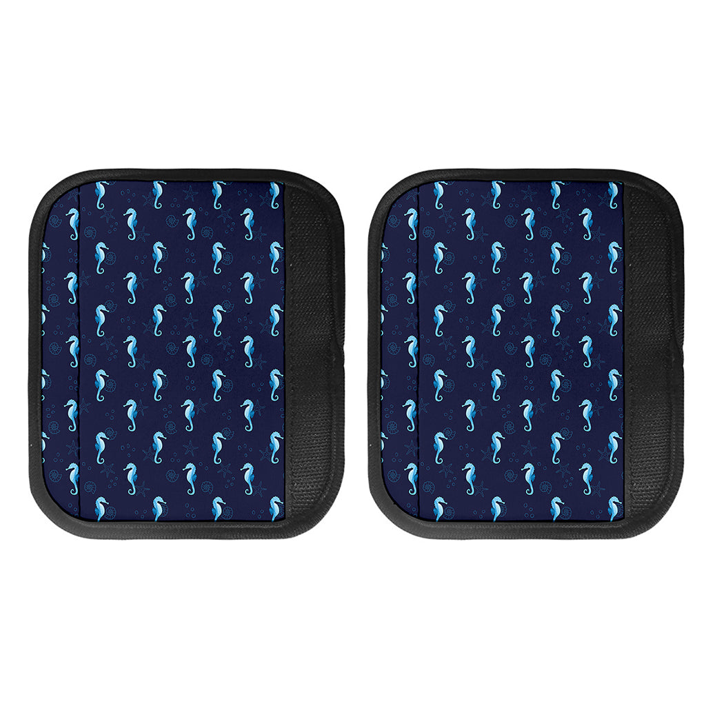 Blue Seahorse Pattern Print Handle Covers