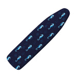 Blue Seahorse Pattern Print Ironing Board Cover