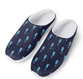Blue Seahorse Pattern Print Mesh Casual Shoes