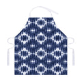Blue Shibori Print Adjustable Apron