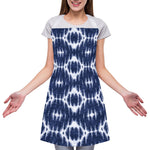 Blue Shibori Print Adjustable Apron